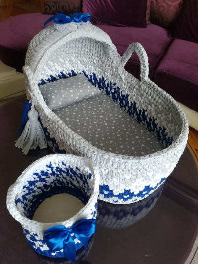 crochet baby bassinet